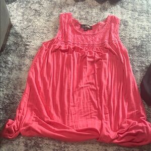 Suzanne Betro pink tank top size small
